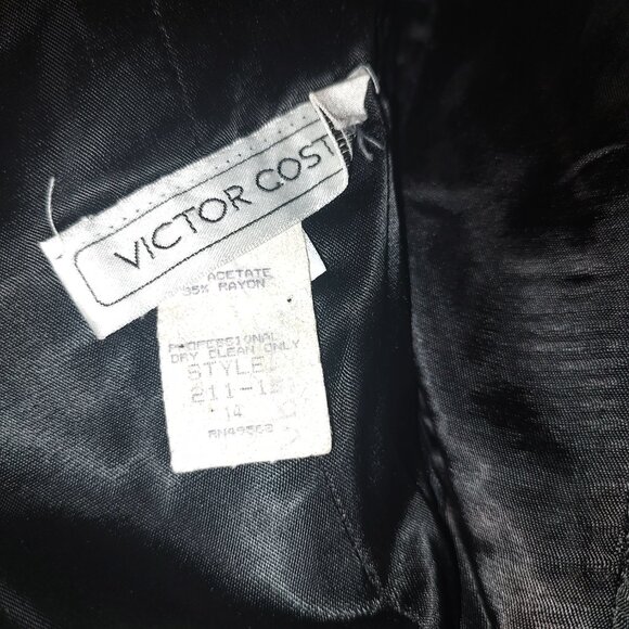 WOMEN'S SIZE 14 "VICTOR COSTA" VINTAGE VELVET HIGH-WAISTED PALAZZO PANTS - Picture 4 of 7